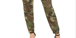 Guess Women's Camouflage Print Cargo Pant Green Size 27
