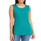 Karen Scott Women's Cotton Tank Top Blue Size Large