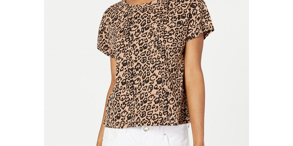 Ultra Flirt Women's Cotton T-Shirt Brown Size Medium