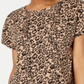 Ultra Flirt Women's Cotton T-Shirt Brown Size Medium