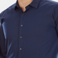 Kenneth Cole Men's Big and Tall Solid Dress Shirt Blue Size 3XL