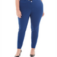 Calvin Klein Women's Plus Skinny Ankle Pants Blue Size 20W