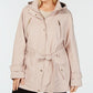 Michael Kors Women's Plus Hooded Raincoat Pink Size 1X
