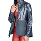 Under Armour Women's Storm Metallic Hooded Jacket Silver Size Medium