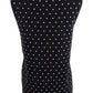 Anne Klein Women's Dot Print Sleeveless Top Black Size S