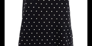 Anne Klein Women's Dot Print Sleeveless Top Black Size S