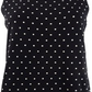 Anne Klein Women's Dot Print Sleeveless Top Black Size S