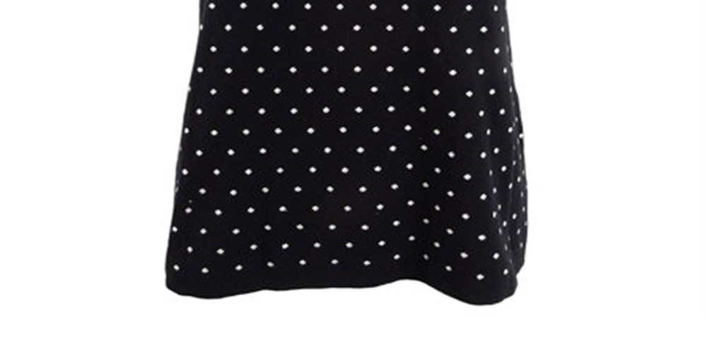 Anne Klein Women's Dot Print Sleeveless Top Black Size S