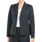 Le Suit Women's Notch Collar Hidden Pockets Two Button Blazer Navy Size 2 Petite