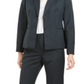 Le Suit Women's Notch Collar Hidden Pockets Two Button Blazer Navy Size 2 Petite