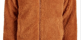 Fila Men's Logo Graphic Zip up Jacket Brown Size X-Large