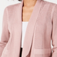 Alfani Women's Open-Knit Linen-Blend Cardigan  Pink Size M