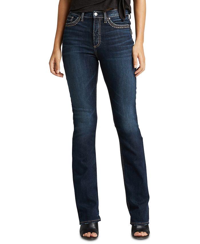 Silver Jeans Co. Women's Calley High Rise Slim Boot Jeans Blue Size 28