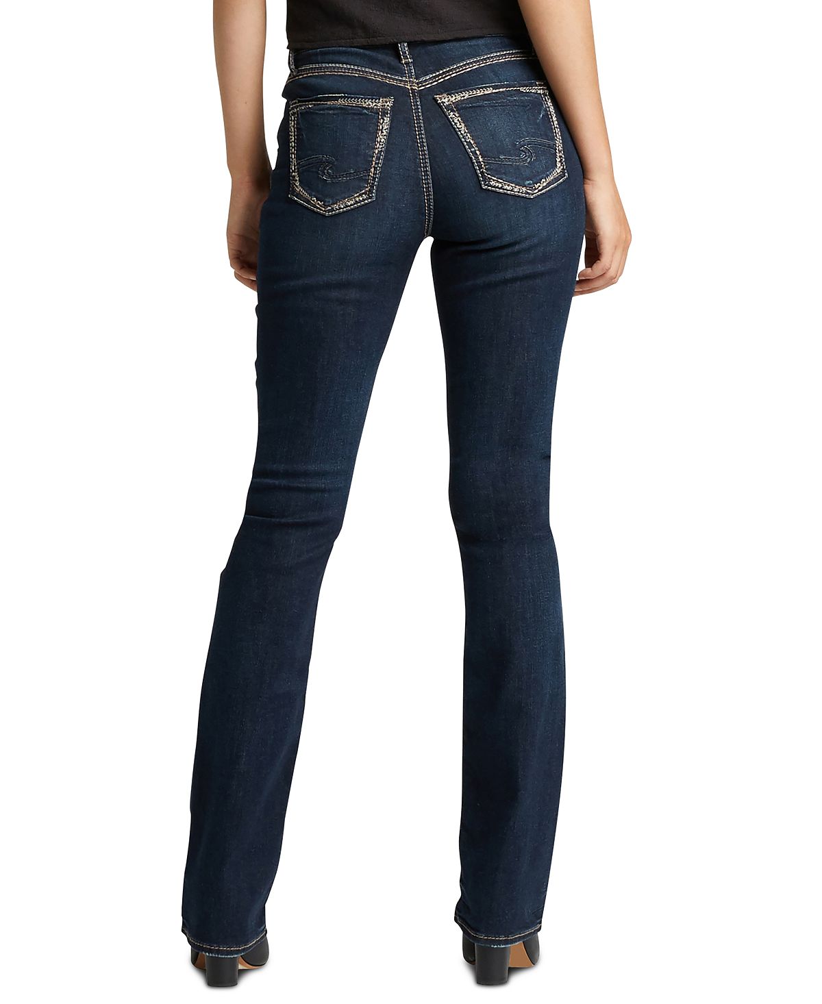 Silver Jeans Co. Women's Calley High Rise Slim Boot Jeans Blue Size 28