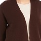 Style & Co Women's Button Side Oversized Cardigan Rich Truffle Sweter Brown Size Small