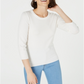Maison Jules Women's Crewneck Pullover Sweater White Size X-Large