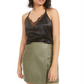 Bar III Women's Lace Trim Camisole Black Size Large