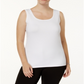 Alfani Women's Scoop Neck Basic Tank White Size 3X