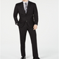 Club Room Men's Classic Fit Stretch Pindot Suit Black Size 43