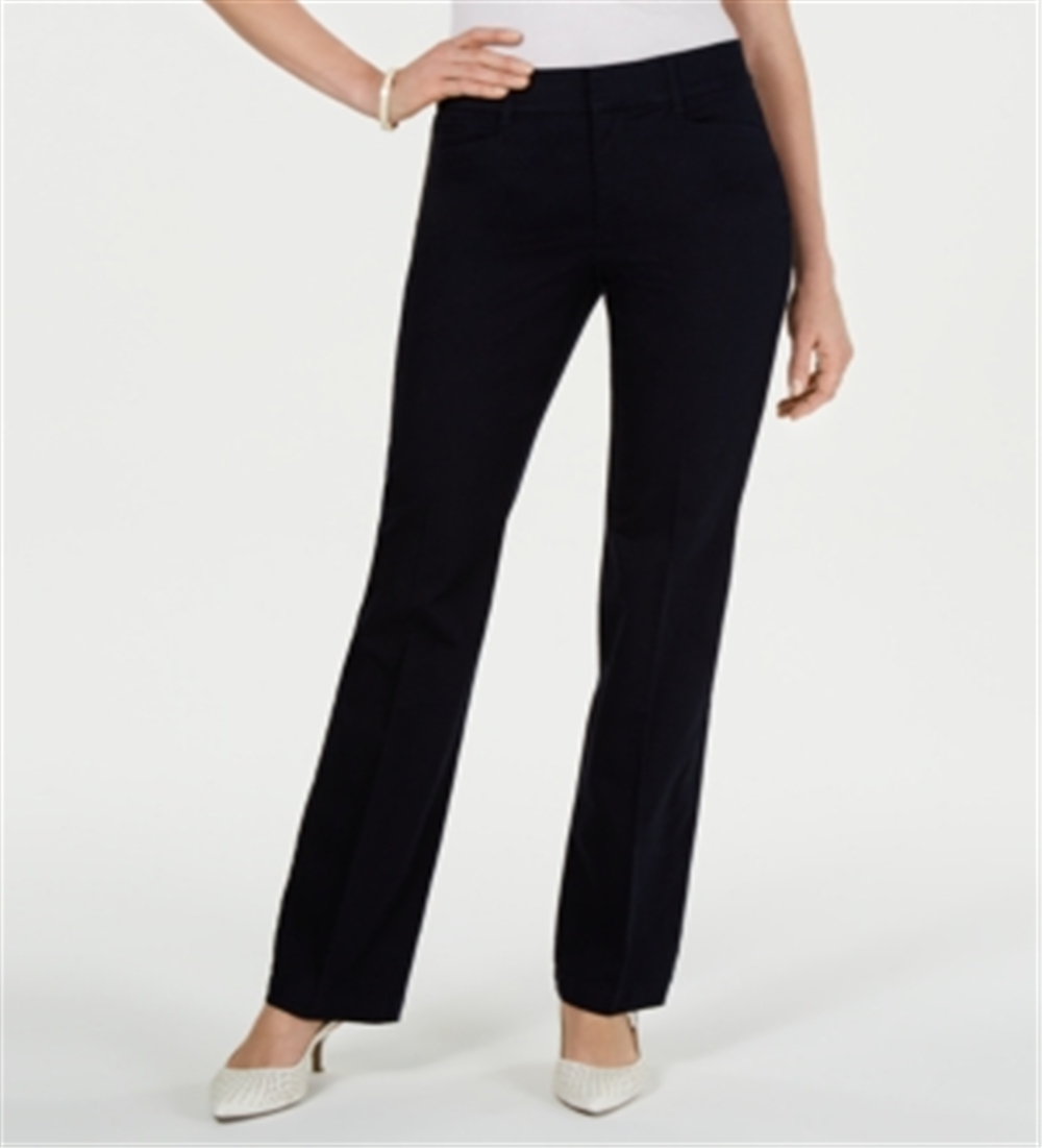 Charter Club Women's Tummy Control Trouser Navy Size 16