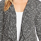 Vince Camuto Women's Drapey Open Front Cardigan Gray Size Medium