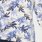 Karen Scott Women's Printed Split Neck Top Blue Size Medium