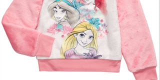 Disney Little Girls Princesses Sweatshirt Pink Size 5