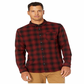 Quiksilver Men's Check Long Sleeve Button Down Shirt Red Size Large