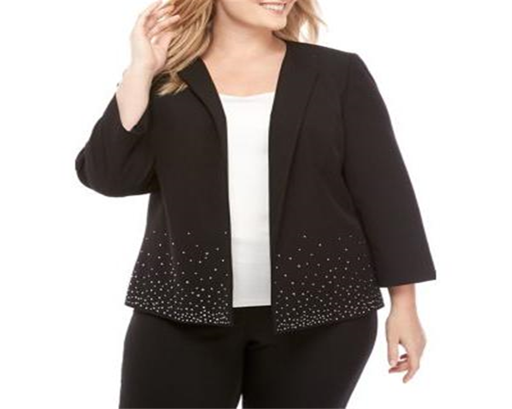 Kasper Women's Suit Wear to Work Jacket Black Size 24W