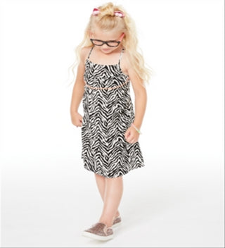 Epic Threads Toddler Girl's Zebra Print Dress BlackSize 2T