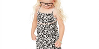 Epic Threads Toddler Girl's Zebra Print Dress BlackSize 2T