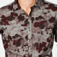INC Men's Shirt Button Down Watercolor Camo Longsleeve Gray Size Small