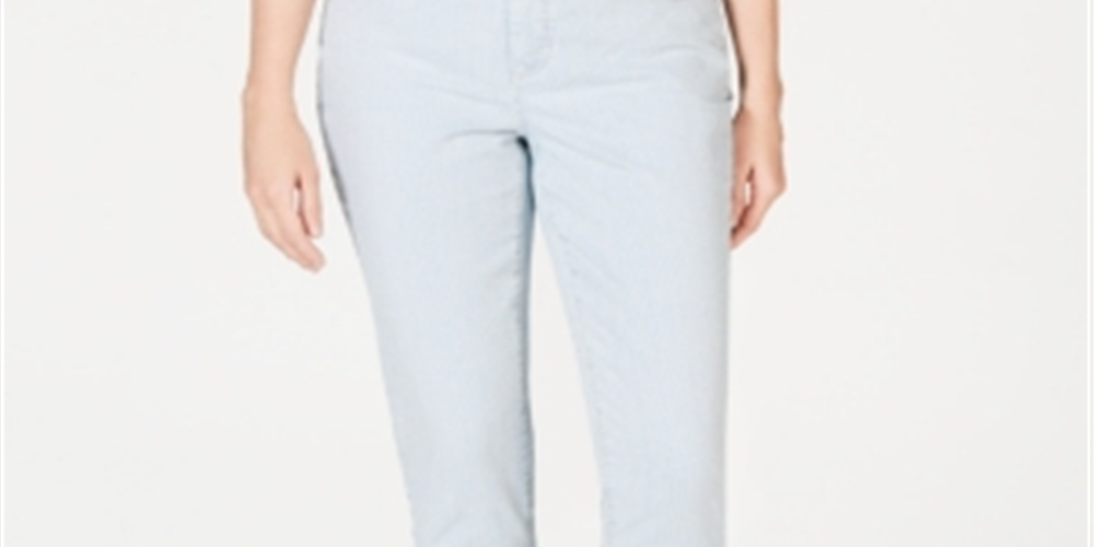 Charter Club Women's Bristol Tummy Control Skinny Ankle Jeans Blue Size -6