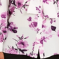 Calvin Klein Women's Floral Long Sleeve Tie Neck Wear to Work Button up Top Purple Size 3X