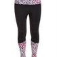Ideology Big Girl's Colorblocked Animal Print Leggings Black Size -S