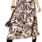 Bar III Women's Animal Print 3/4 Sleeve V Neck Maxi Wrap Dress Pink Size XXS