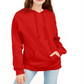 Rebellious One Junior's Pouch Pocket Hoodie Red Size Medium