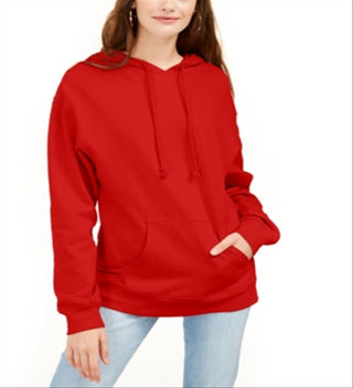 Rebellious One Junior's Pouch Pocket Hoodie Red Size Medium