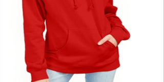 Rebellious One Junior's Pouch Pocket Hoodie Red Size Medium