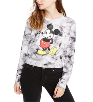 Disney Junior's Tie Dyed Mickey Mouse Graphic Print Top RedSize S