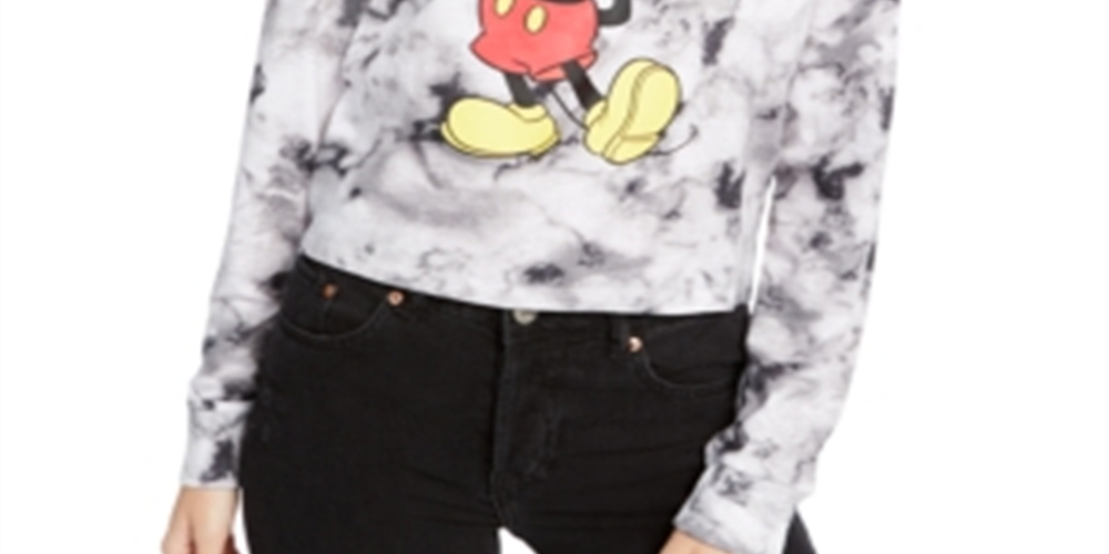 Disney Junior's Tie Dyed Mickey Mouse Graphic Print Top RedSize S