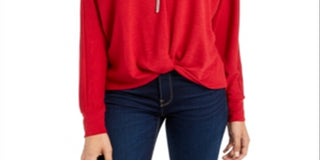 BCX Junior's Twist Front Top Red Size XL