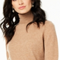 Charter Club Women's Cashmere Turtleneck Sweater Brown Size Petite L
