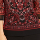 Charter Club Women's Petite Printed Mesh Top Red Size Petite XL