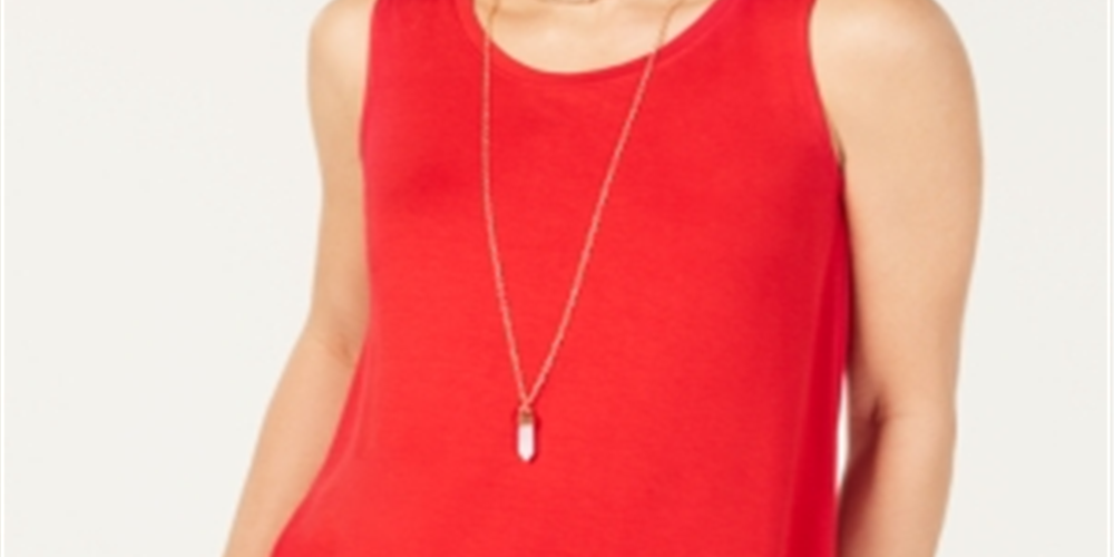 Style & Co Women's Swing Tank Top Pink Size Petite X-Small