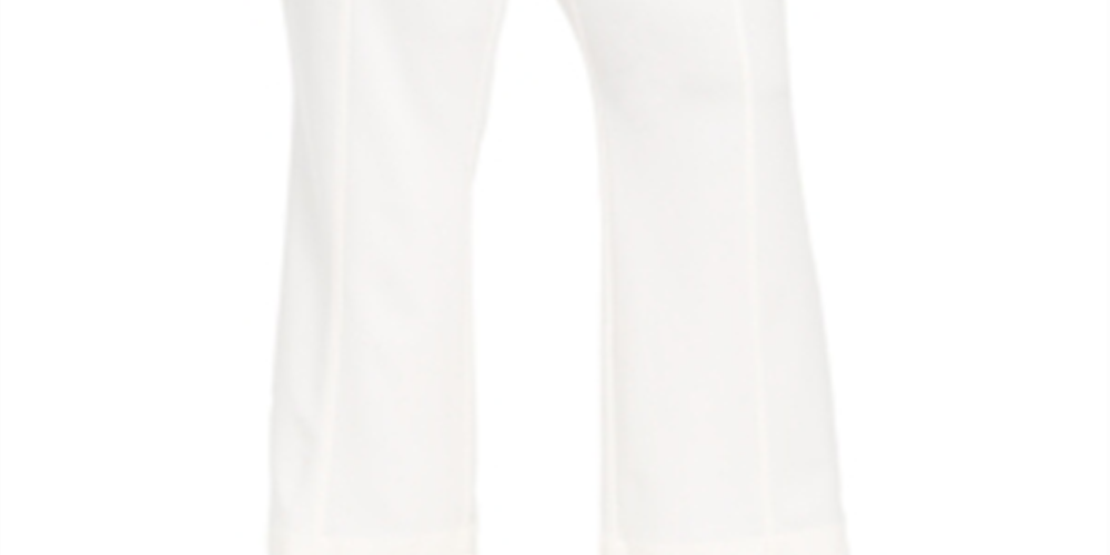INC Women's Belted Solid Wide Leg Wear to Work Pants White Size 16W