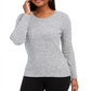 Karen Scott Women's Cotton Marled Knit Sweater White Size X-Small