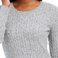 Karen Scott Women's Cotton Marled Knit Sweater White Size X-Small