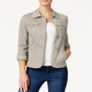 Charter Club Women's Denim Jacket Brown Size Large