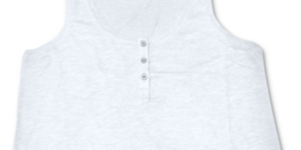 Style & Co Women's Henley Tank Top White Size Petite Small